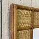 Miroir en rotin vintage