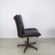 Vintage Scandinavian leather office armchair 60s