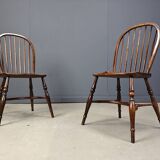 Ensemble de 8 chaises de salle à manger vintage Ercol, années 1950