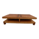 Table basse en bois massif de marque Bois et Chiffons  à 4 compartiments- Excellent état