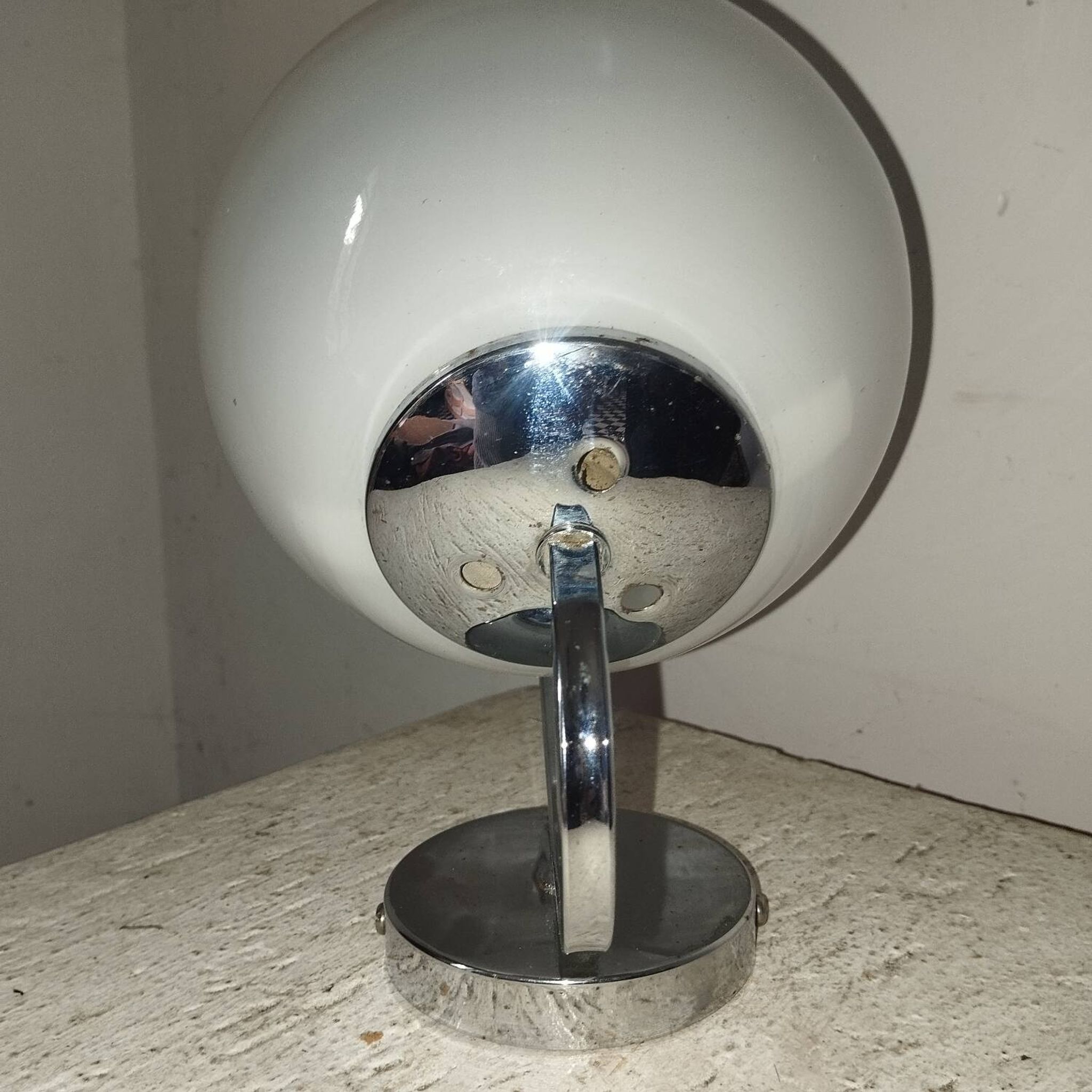 Applique mazzega années 70 verre chrome
