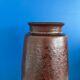 Large textured dark ceramic vase