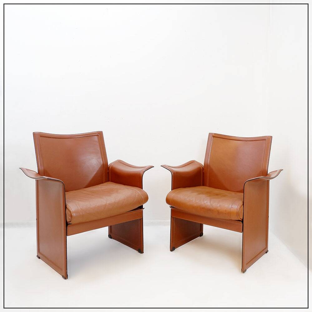 Paire de fauteuils de SàM "Korium" par Tito Agnoli pour Matteo Grassi 1970'