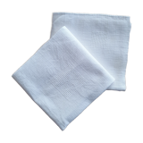Set of old white towels
