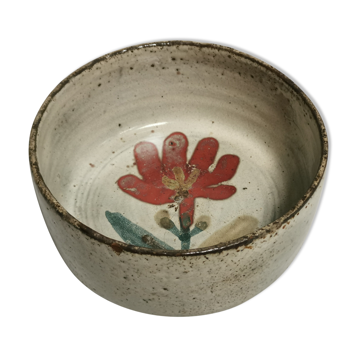 Bowl , Cut , empty pocket Vintage , Ceramic Gustave Reynaud le Murier Vallauris
