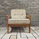 Danish canapé and its 1970s teak armchair