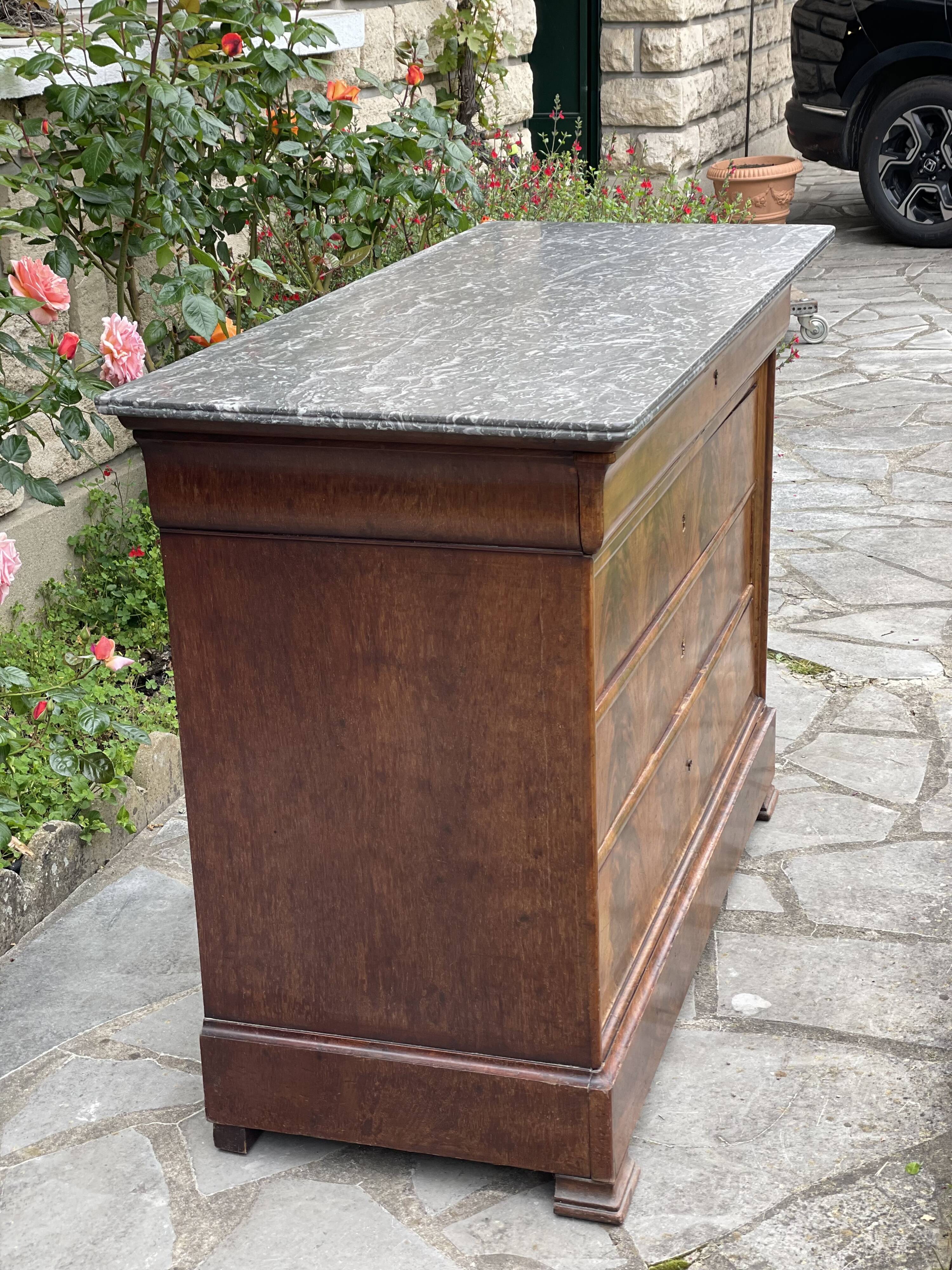 Louis Philippe chest of drawers (rare model)