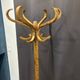Baumann style 1960 swivel parrot coat rack in bent wood
