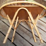 Rattan coffee table 1960