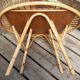 Table basse rotin 1960