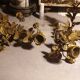 19th century bronze candlesticks