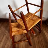 Paire de chaises bois