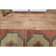 Turkish Runner, Vintage Oushak Wool Runner, Geometric 70's Runner 78x411