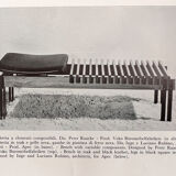 Teak bench designed by Inge and Luciano Rubino for APEC