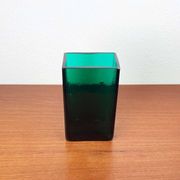 Minimalist mid-century glass block vase by Finncristall, Finland, 1960s.