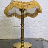 Gold metal bedside lamp