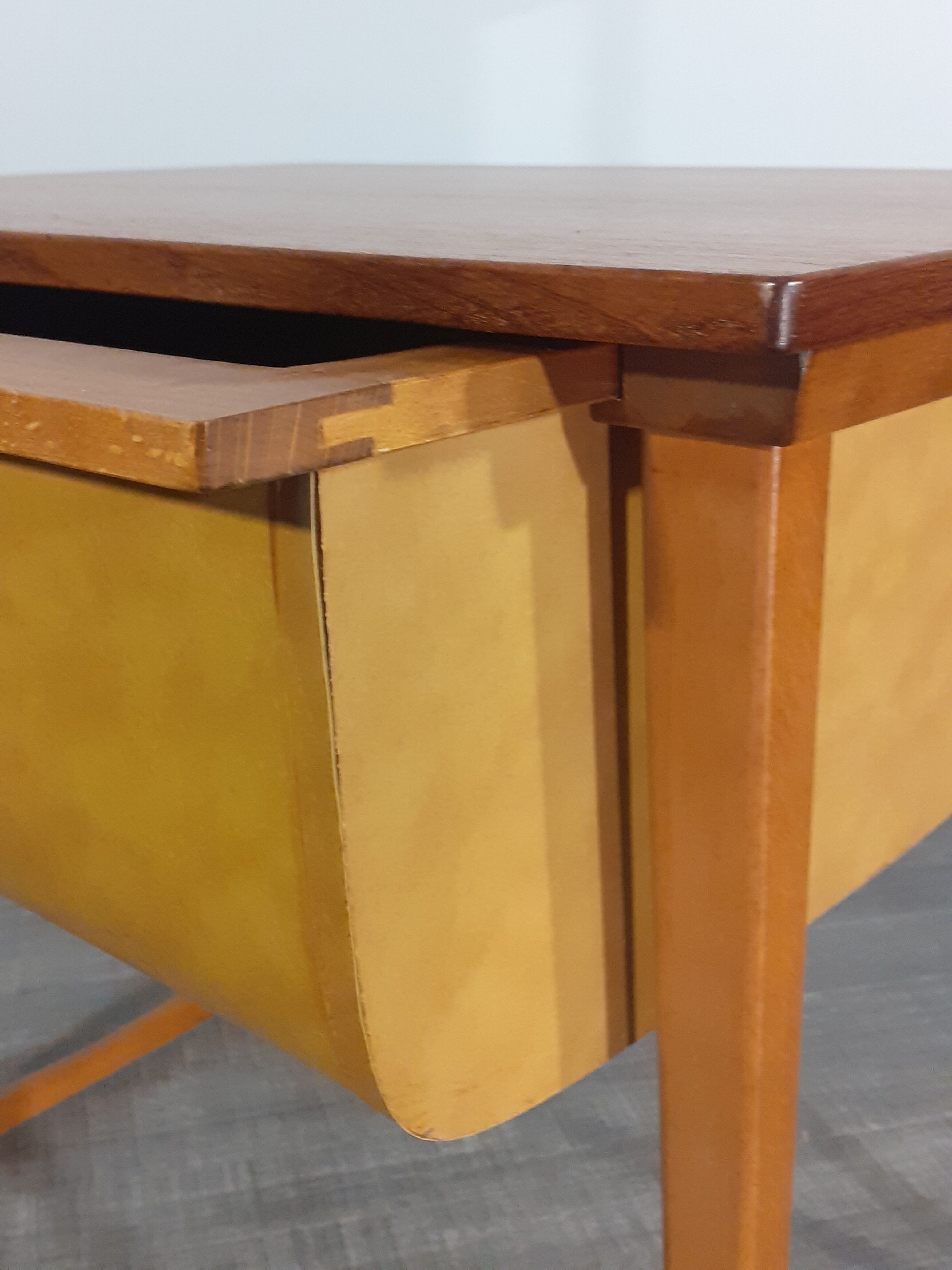 Norwegian teak and leather designer, 1960