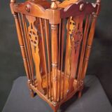Walnut walking stick holder