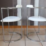Pair of white chairs design
