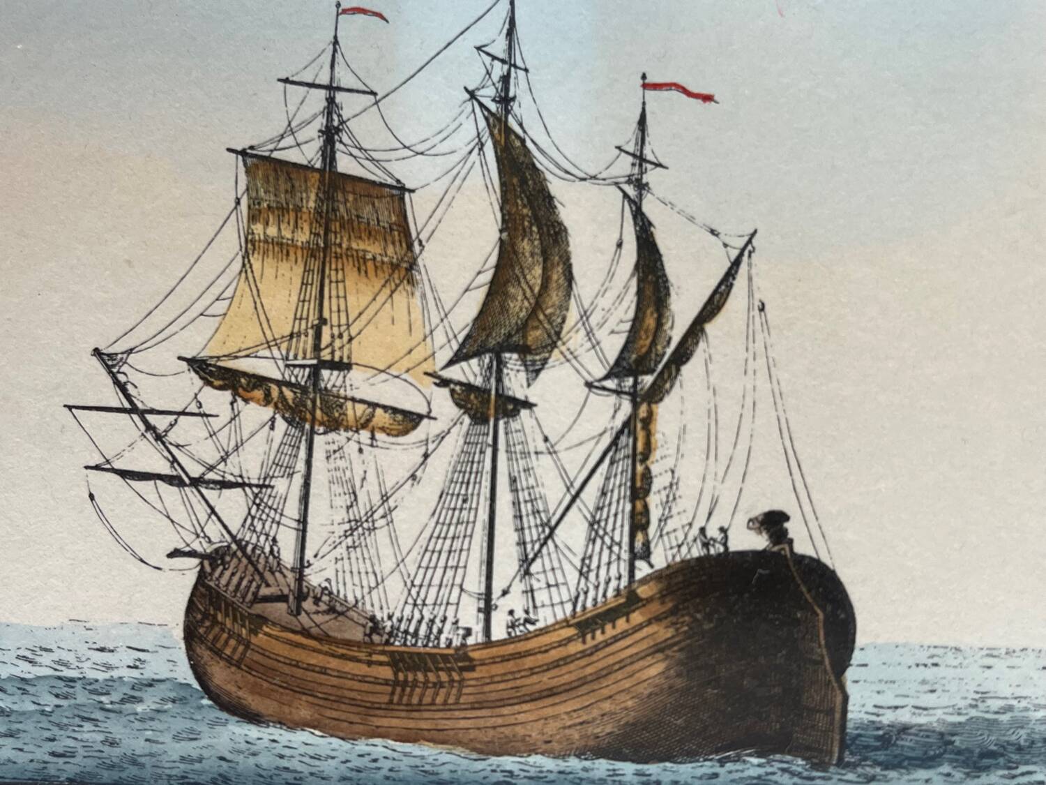 Pair of framed marine engravings