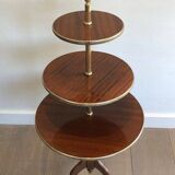 Neoclassical round table with triple tiers