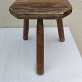 Antique vintage tripod milking stool