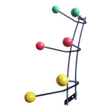 6-ball wall coat rack
