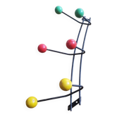 6-ball wall coat rack