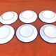 6 flat earthenware plates