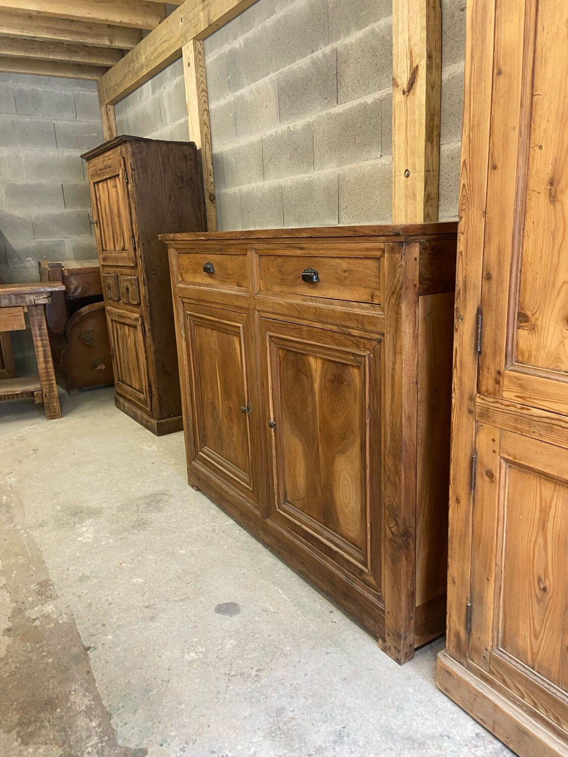 Buffet made of solid walnut