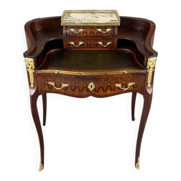 Lady Napoleon III's desk in marquetry and gilded bronze, 19th century