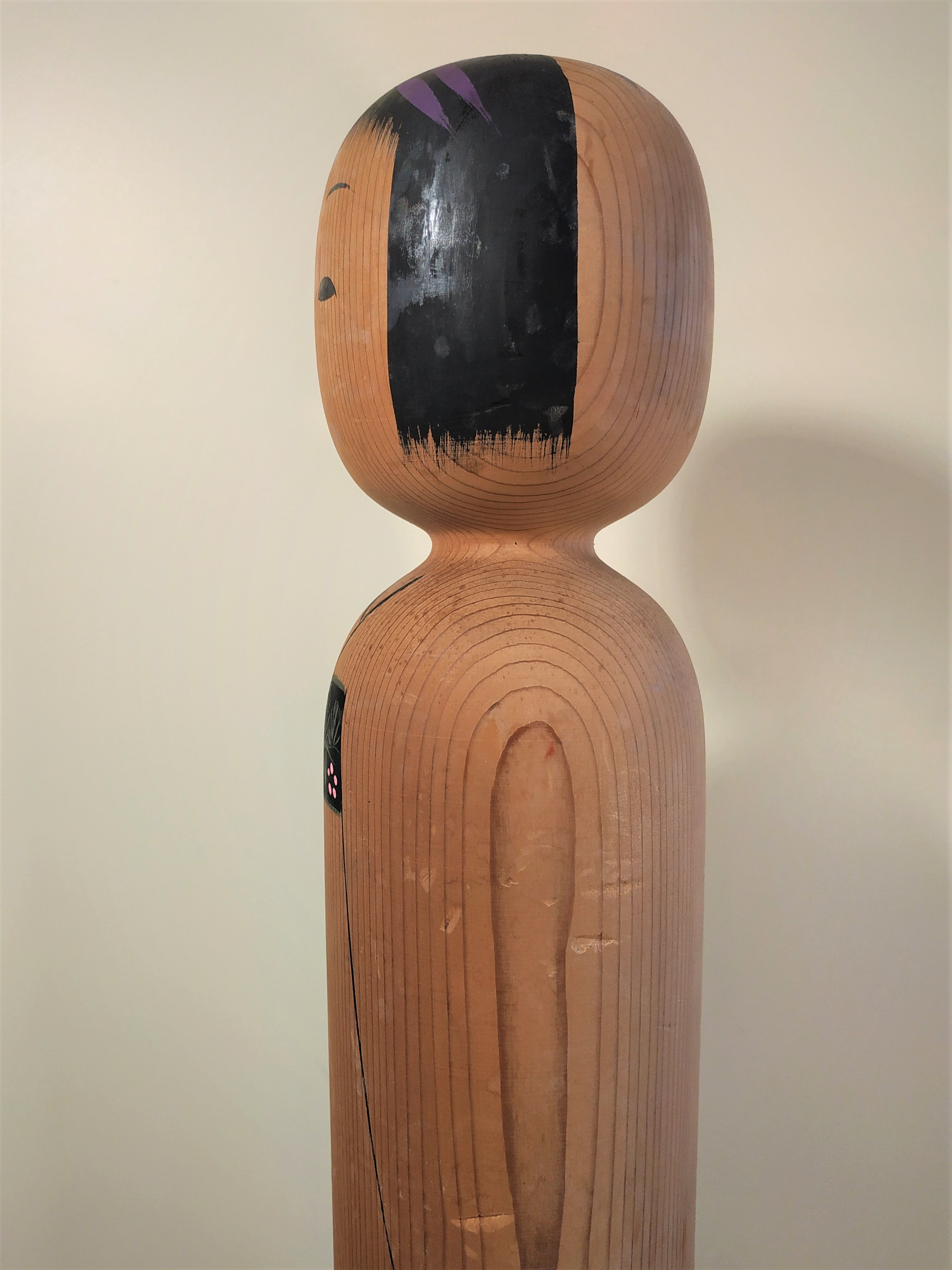 Kokeshi - Master Matogoro Kyomi 1970-80 - model Jumbo 49 cm - Japan