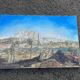 Orientalist painting – Kasbah between Ouarzazate and Zagora – Oil on canvas