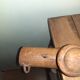 Coat rack 3 patères, wooden - Vintage bamboo shape
