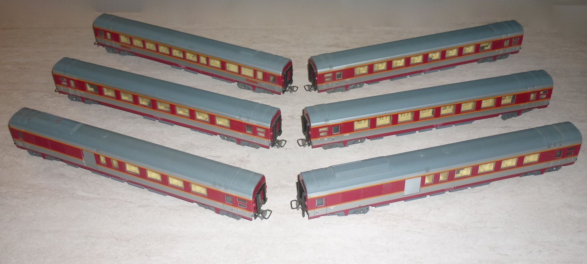 Passenger train Jouef France of the 60s-70s