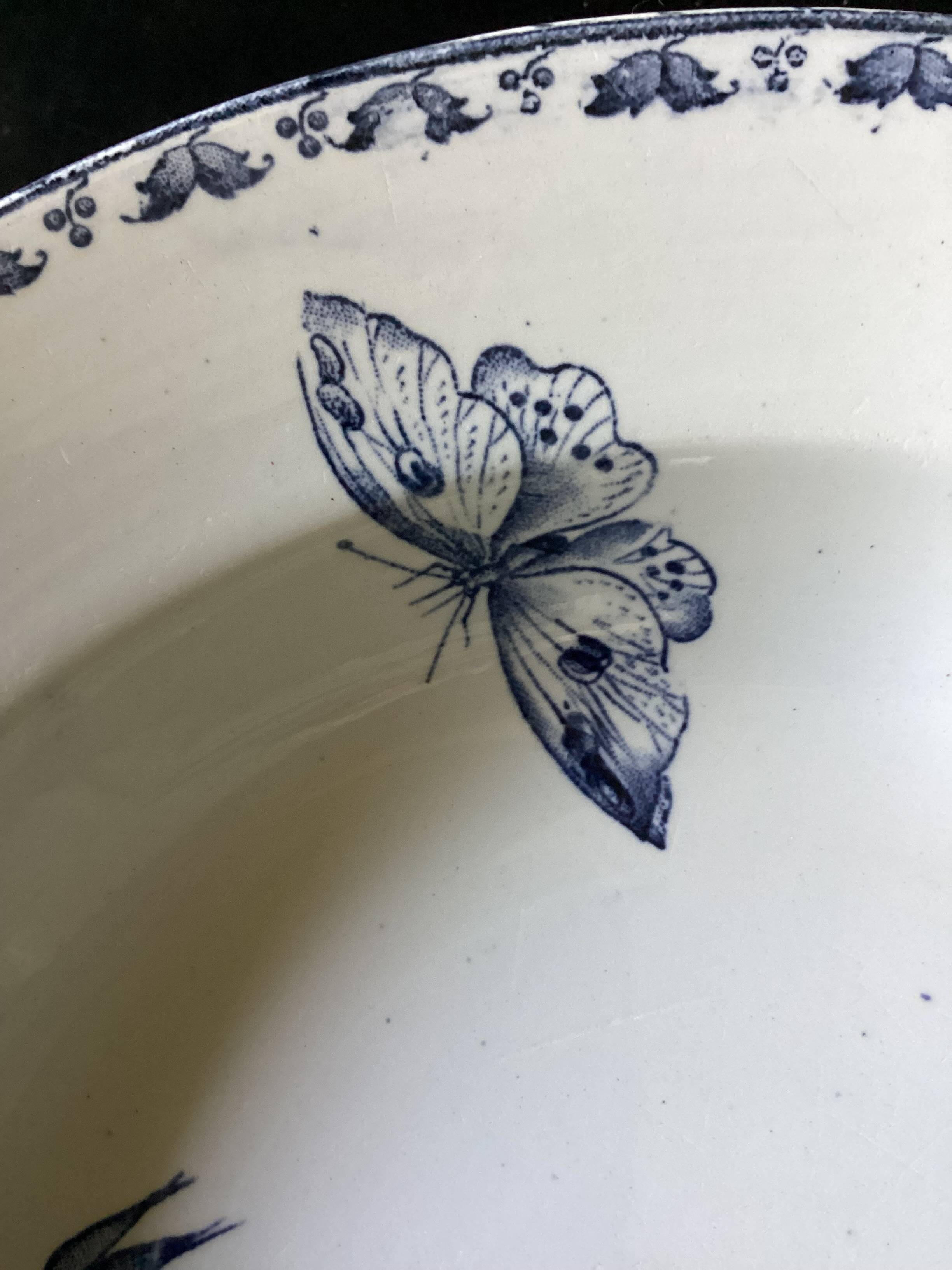 19th century Carmen iron earth soup plate dimensions: diameter -24 cm