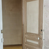Porte de passage double face en sapin patiné XX siècle