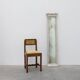 Neoclassical Silver Leaf Pier Mirror with Ringed Columns and Cornice, Italy