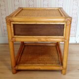 Rattan nightstand