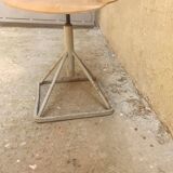 Chaise tabouret industrielle réglable années 1960/70 design vintage en fer