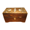 Wooden jewelry box and mother-of-pearl inlays