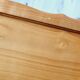 Table d'appoint porte revue bois et cannage