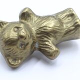 Brass bear statue