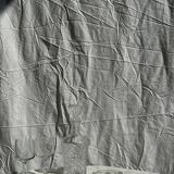 Small cylindrical glass whiskey decanter H:23