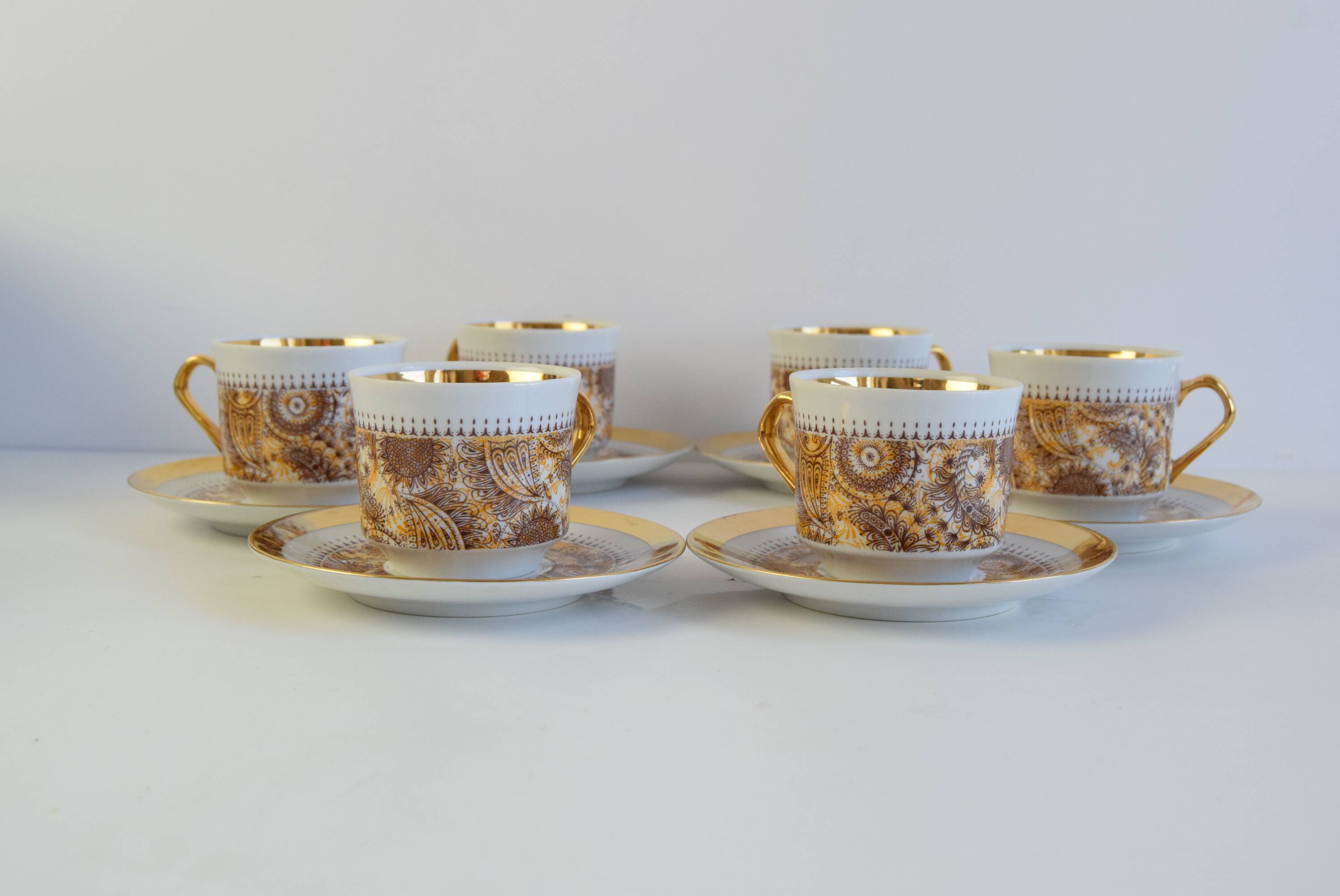 Set of six Cups and Saucers by Epiag 1950