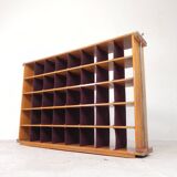 Sorting cabinet, compartment cabinet with 40 pieces of waste, 1950s