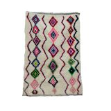 Handmade wool Berber rug 176 X 120 CM