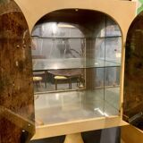 Meuble Bar En Parchemin, Design Italien De Aldo Tura Années 1960"