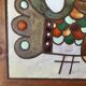 Framed ceramic tile, Roland Zobel, 1950