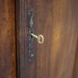 Old wardrobe, 1-door wooden wardrobe, old hosiery, storage unit, brutalist, 19th century